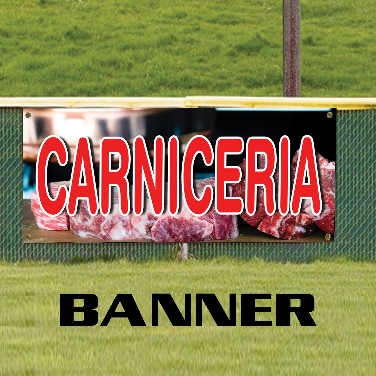 Carniceria vinyl printed banner sign