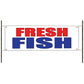 Fresh fish vinyl printed banner sign