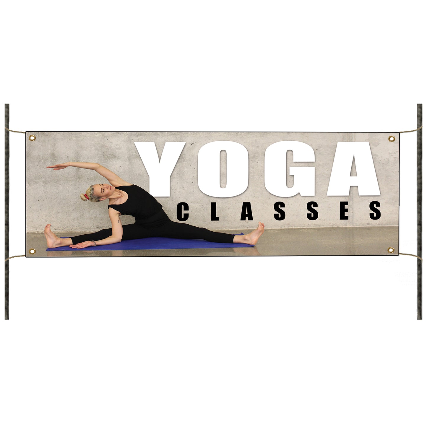 Yoga classes vinyl printed banner sign