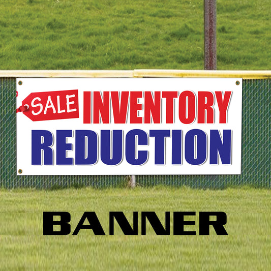 Sale inventory reduction vinyl printed banner sign