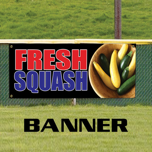 Fresh squash vinyl printed banner sign