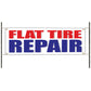 Flat tire repair vinyl printed banner sign