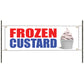 Frozen custard vinyl printed banner sign