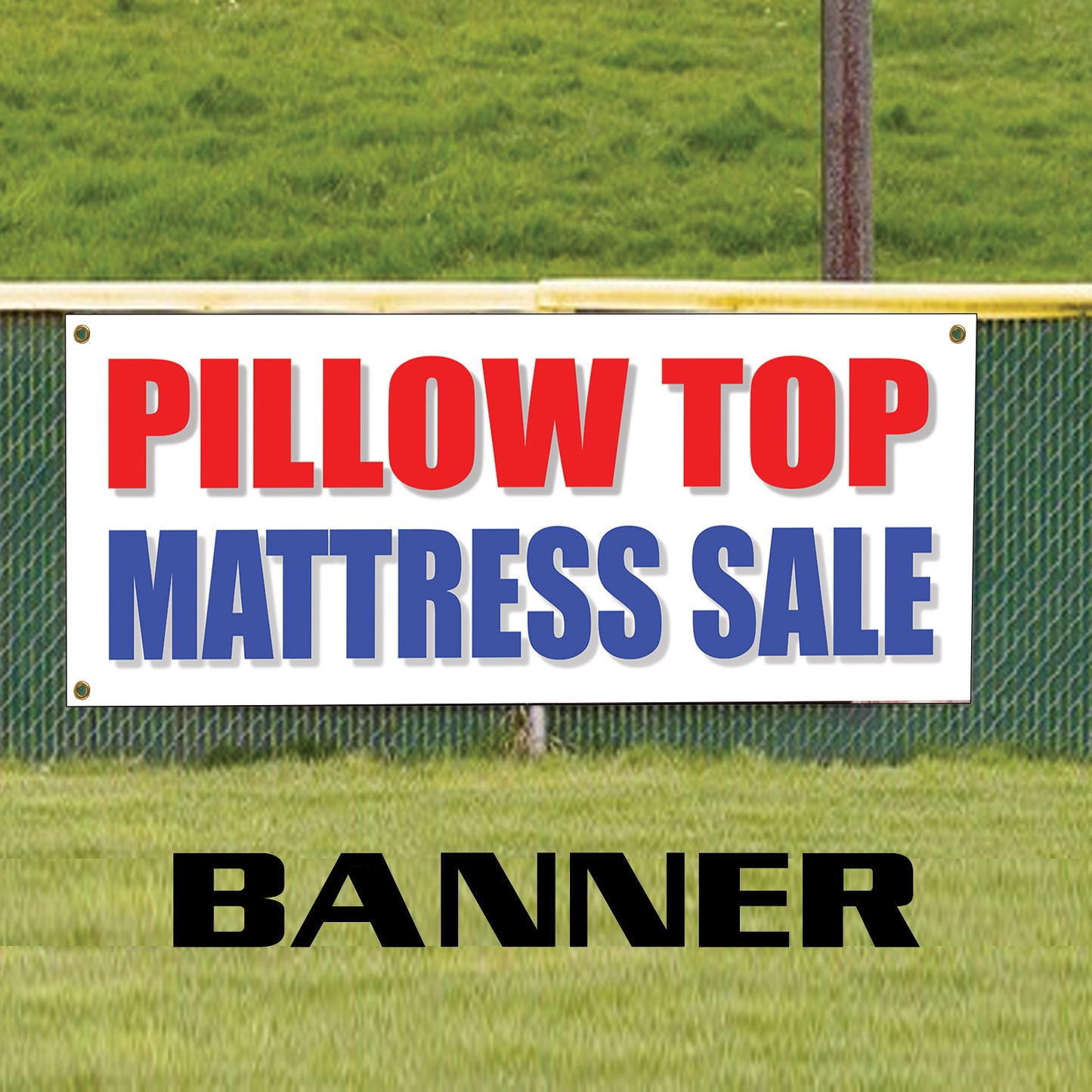 Pillow top mattress sale vinyl printed banner sign