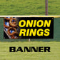 Onion Rings Vinyl Banner Sign