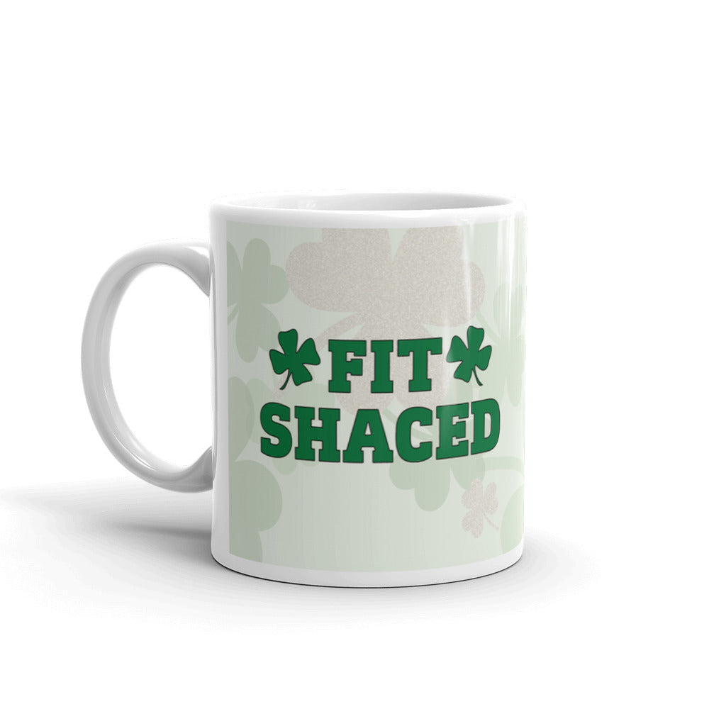Fit Shaced Drinking Irish Shamrock Funny Coffee Tea Ceramic Mug/Cup