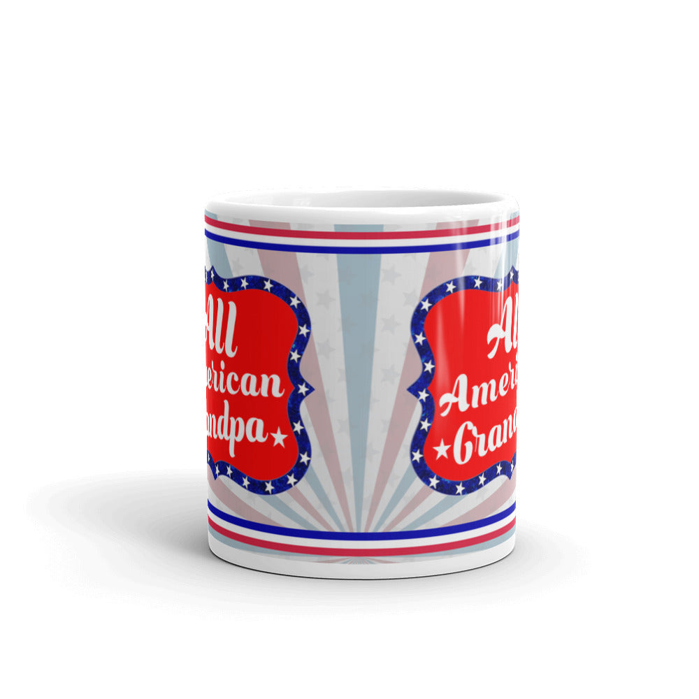 All American Grandpa Patriotic Gift Coffee Tea Ceramic Mug/Cup