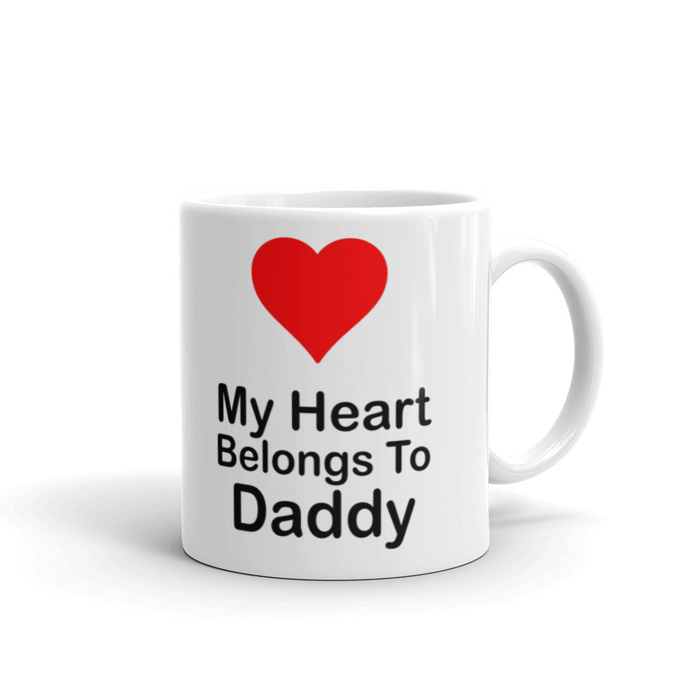 My Heart Belongs To Daddy Father's Day Gifts Coffee Tea Ceramic Mug/Cup