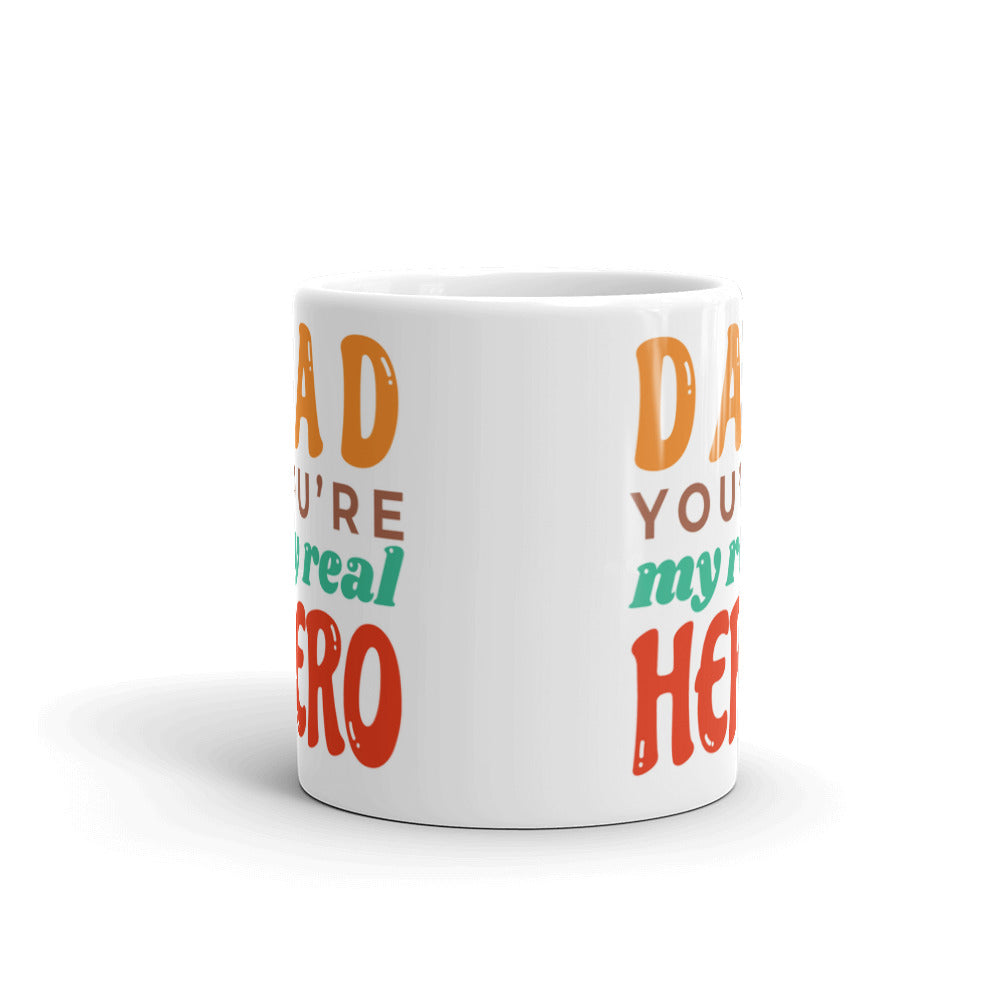 Dad You Are My Real Hero Coffee Tea Ceramic Mug/Cup
