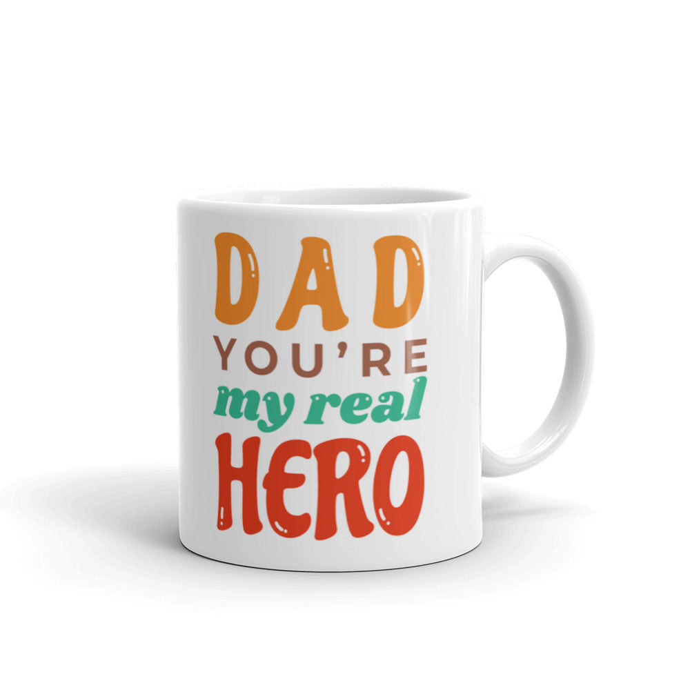 Dad You Are My Real Hero Coffee Tea Ceramic Mug/Cup