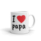 I Love Papa Father's Day Coffee Tea Ceramic Mug/Cup