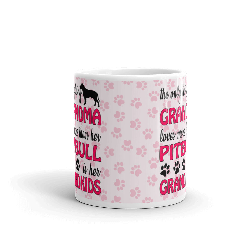 The Only Thing Grandma Love More Than Her Pitbull Coffee Tea Ceramic Mug/Cup
