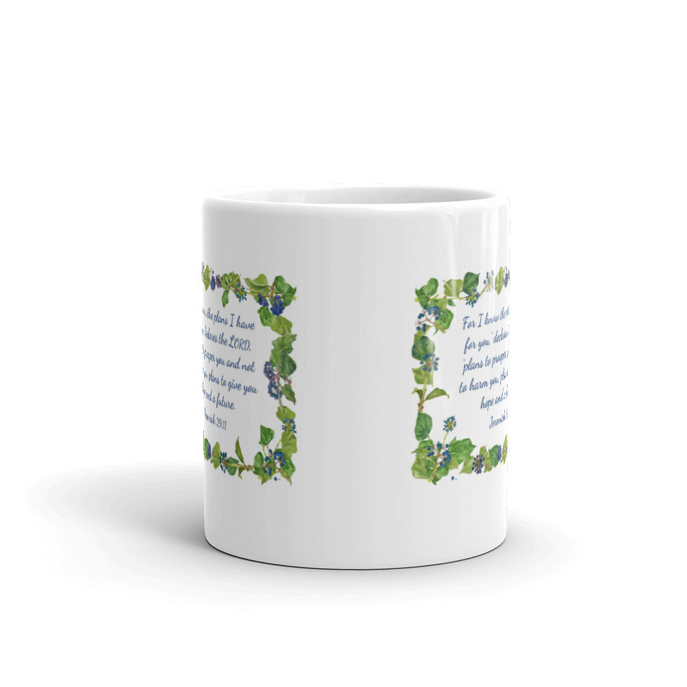 I Know The Plans I Have For You Jeremiah 29:11 Coffee Tea Ceramic Mug/Cup Gift