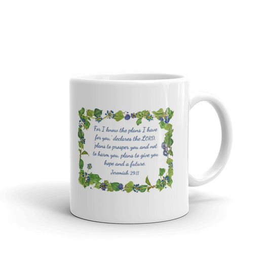 I Know The Plans I Have For You Jeremiah 29:11 Coffee Tea Ceramic Mug/Cup Gift