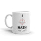 I Love Math Heart Coffee Tea Ceramic Mug/Cup