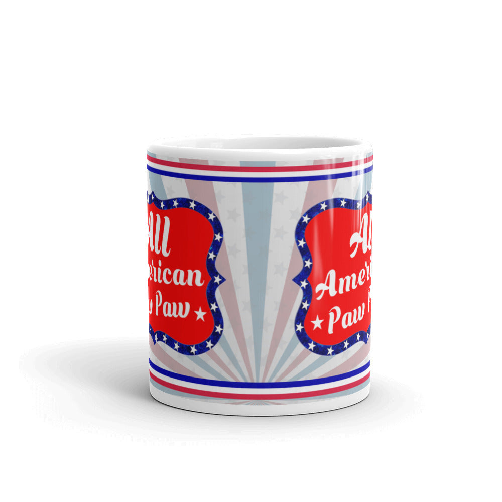 All American Paw Paw Patriotic Coffee Tea Ceramic Mug/Cup