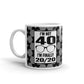 I'm Not 40 I'm 20-20 40th Birthday Coffee Tea Ceramic Mug/Cup
