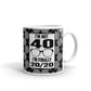 I'm Not 40 I'm 20-20 40th Birthday Coffee Tea Ceramic Mug/Cup