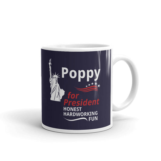 Poppy For President Statue Of Liberty Patriot Coffee Tea Ceramic Mug/Cup