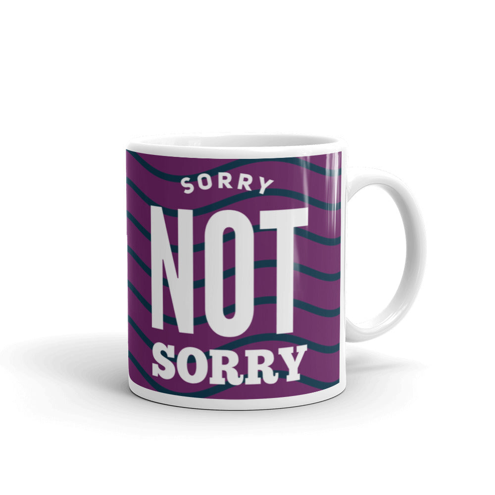 Sorry Not Sorry Hipster Sarcasm Gifts Coffee Tea Ceramic Mug/Cup