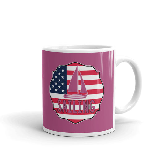 Sailing Accessories Preppy American Pride Sailing Coffee Tea Ceramic Mug/Cup