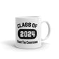 Class of 2024 Graduation School Start The Countdown Coffee Tea Ceramic Mug/Cup