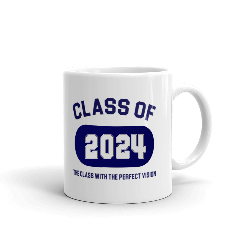 Class Of 2024 Graduation The Class With The Perfect Vision Coffee Tea Ceramic Mug/Cup