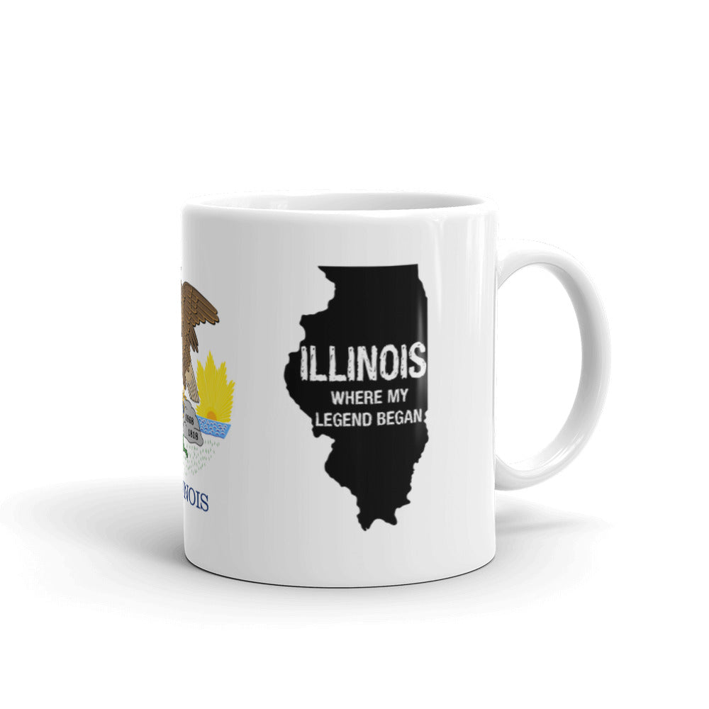 Illinois Prairie State Where My Legend Began Coffee Tea Ceramic Mug/Cup