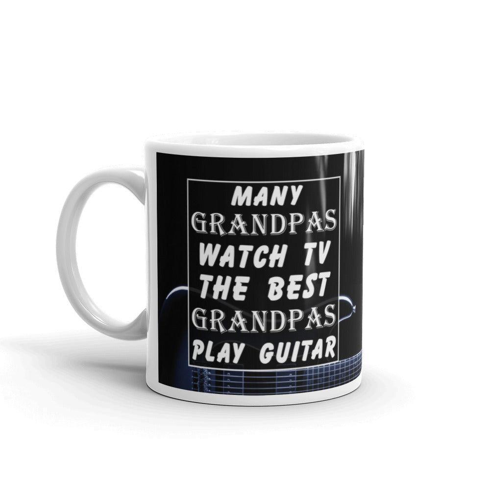 Many Grandpas Watch TV The Best Grandpas Play Guitar Coffee Tea Ceramic Mug/Cup
