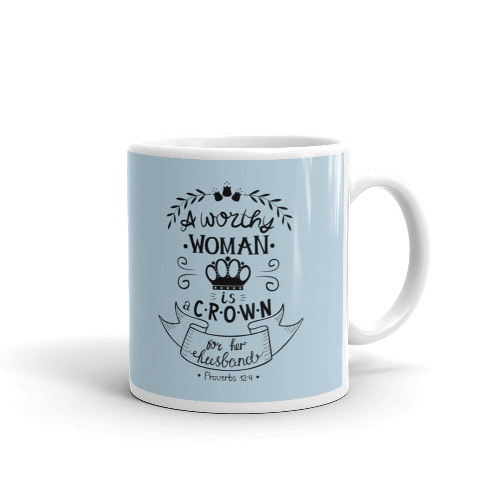 Wife is Crown of Her Husband Religious Christian Gift Coffee Tea Ceramic Mug/Cup