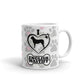 I Love Dog Paw Prints Dog Owner Gifts Dog Coffee Tea Ceramic Mug/Cup