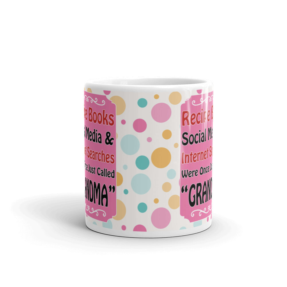 Recipe Books Social Media & Internet Searches Once Called Grandma Coffee Ceramic Mug