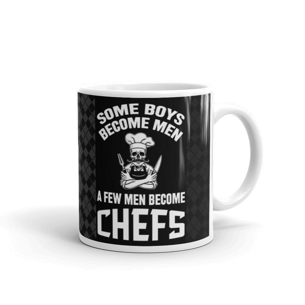 Some Boys Become Men A Few Men Become Chefs Dad Coffee Tea Ceramic Mug/Cup