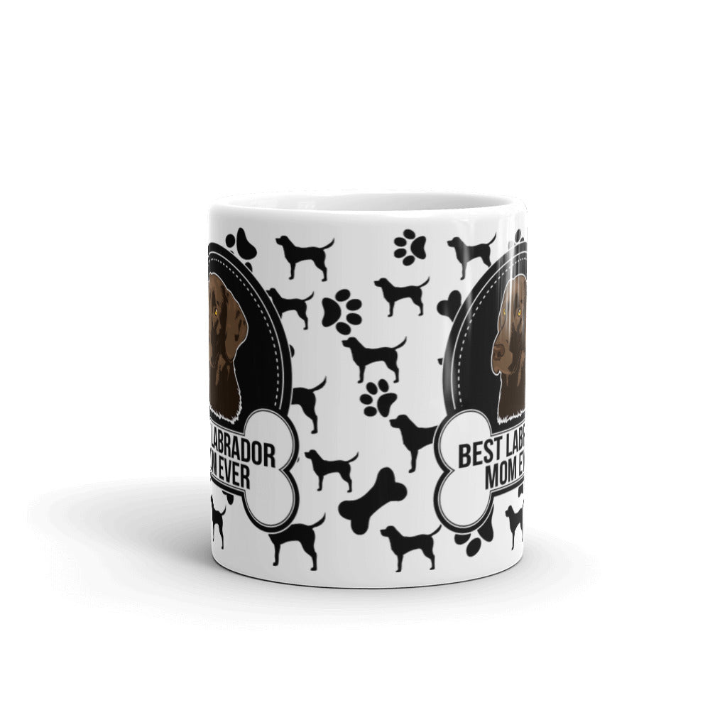 Best Labrador Mom Ever Paw Pattern Coffee Tea Ceramic Mug/Cup Gifts
