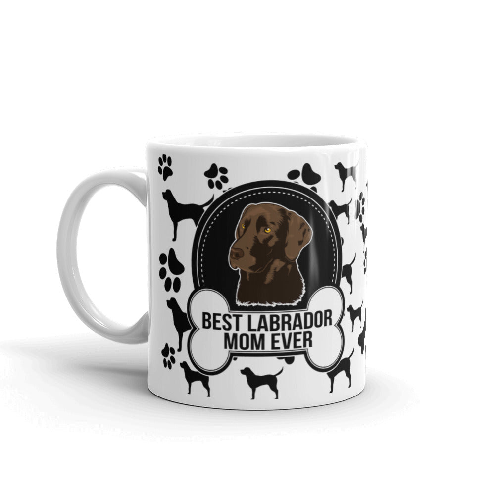 Best Labrador Mom Ever Paw Pattern Coffee Tea Ceramic Mug/Cup Gifts