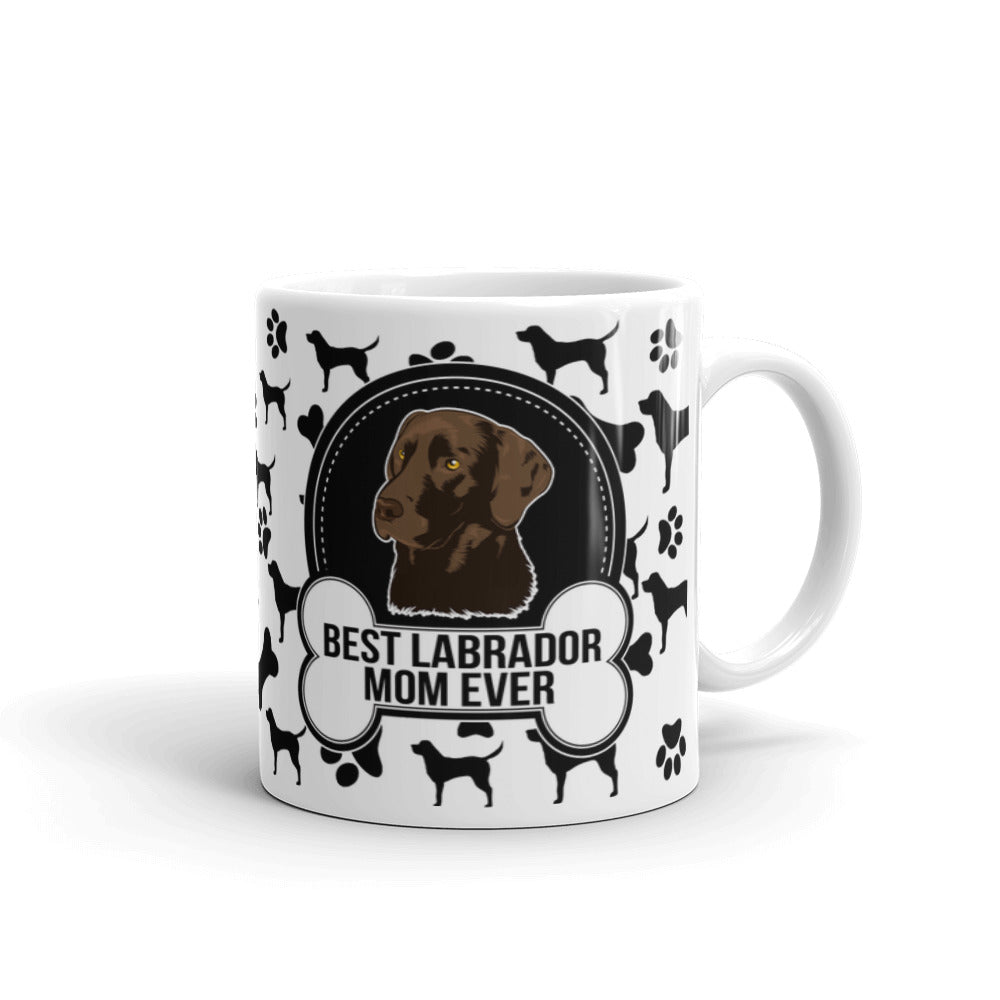 Best Labrador Mom Ever Paw Pattern Coffee Tea Ceramic Mug/Cup Gifts