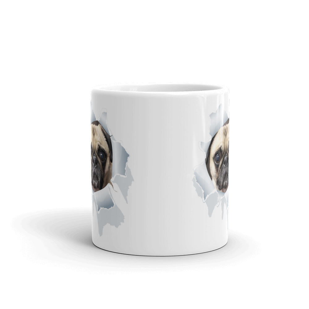 Pug Face Mug Pug Dog Owner Gifts Coffee Tea Ceramic Mug/Cup