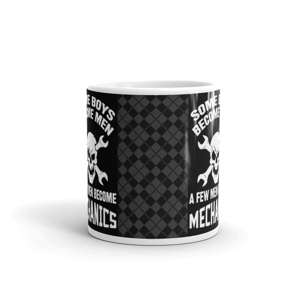 Some Boys Become Men A Few Men Become Mechanics Dad Coffee Tea Ceramic Mug/Cup