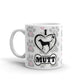 Mutt Dog Gifts Love Dog Paw Prints Dog Gifts Mixed Breed Coffee Mug
