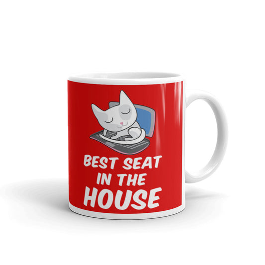 Cat Owner Gifts Best Seat in the House Cat Mom Cat Dad Cat Coffee Mug