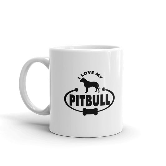 Pitbull Gifts Love Dog Paw Prints Dog Owner Gifts Dog Lover Coffee Mug