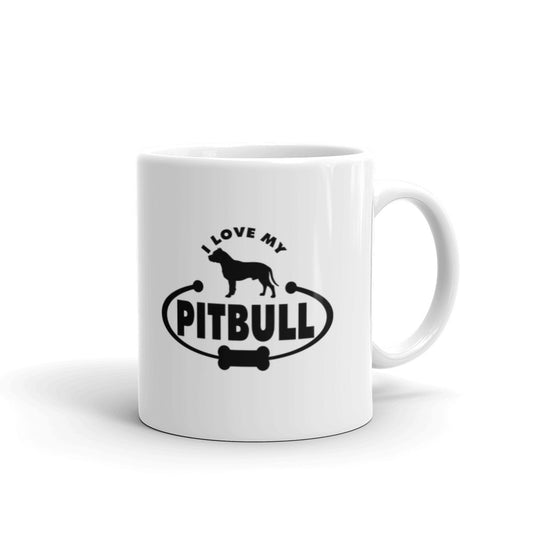 Pitbull Gifts Love Dog Paw Prints Dog Owner Gifts Dog Lover Coffee Mug