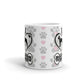 Boston Terrier Gifts Love Dog Paw Prints Dog Owner Gifts Dog Coffee Mug