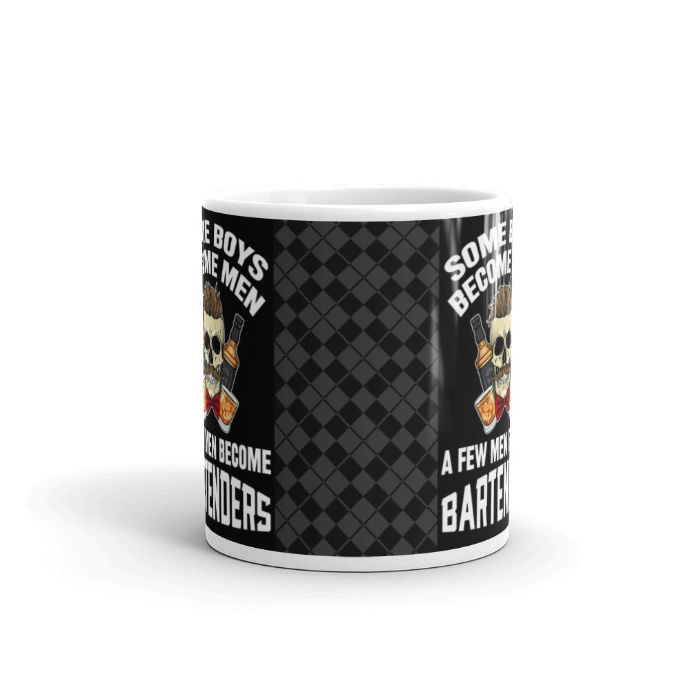 Some Boys Become Men A Few Men Become Bartenders Dad Coffee Mug