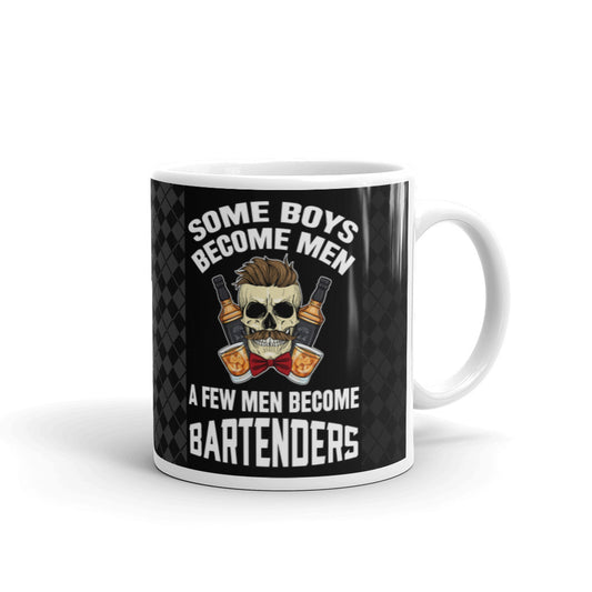 Some Boys Become Men A Few Men Become Bartenders Dad Coffee Mug