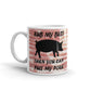 Barbeque Gifts Rub My Butt Then You Can Pull my Pork Barbecue Coffee Mug