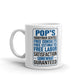 Grandpa Gifts Pop's Handyman Service Funny Gag Coffee Mug