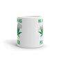 High as F*ck Funny Cannabis 420 leaf ganja pot smoker Weed coffee mug gift