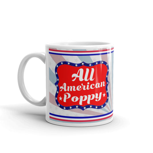 All American Poppy Patriotic Gifts Fourth of July Coffee Mug