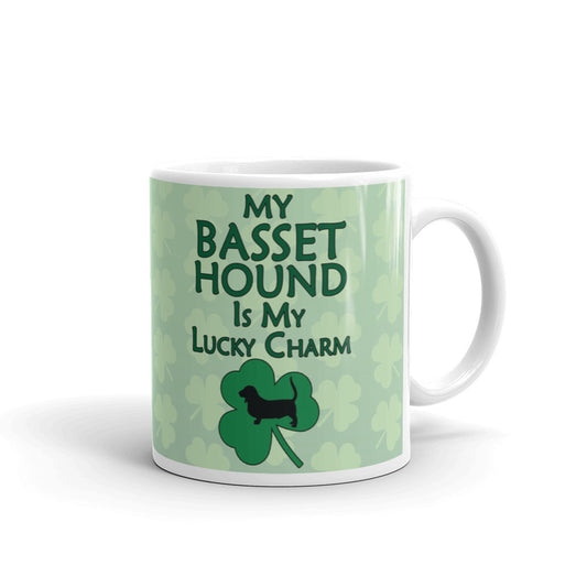 Basset Hound Gift My Basset Hound is my Lucky Charm Coffee Mug